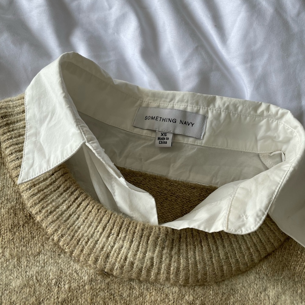 Something Navy Collared Sweater - image 2